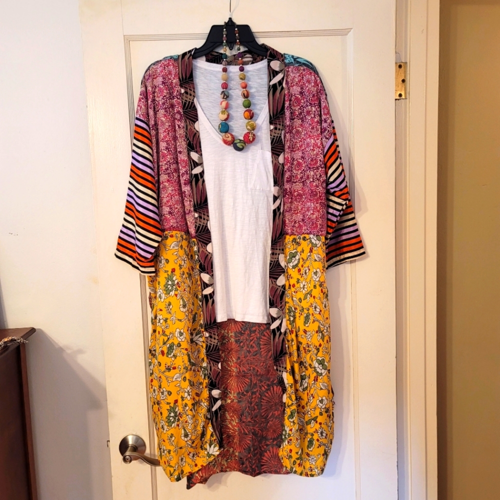 Glorious Vintage Fabric Duster OSFM